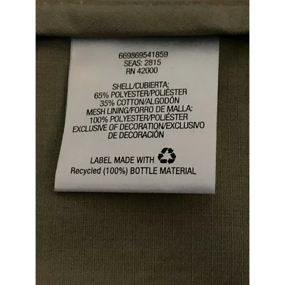 Northwest Territory Vest Mens Small Olive Full Zip Hiking Fishing Outdoors Camp - Picture 11 of 12